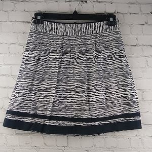 Ann Taylor Loft Zebra Print Skirt 4 Lined
